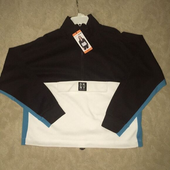 DKNY Sport Half Zip Pullover Track Jacket - Picture 1 of 5